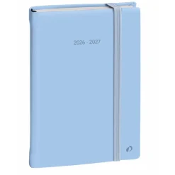 Quo Vadis - Agenda 16 mois - 2026-2027 - Plan Note - Semainier Notes - Multilingue - Pastel - Bleu clair - 16 mois de septembre à décembre - 15x21 cm
