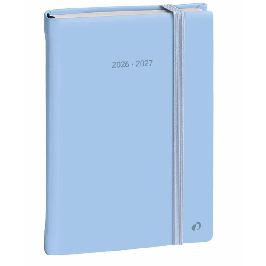 Quo Vadis - Agenda 16 mois - 2026-2027 - Plan Note - Semainier Notes - Multilingue - Pastel - Bleu clair - 16 mois de septembre à décembre - 15x21 cm