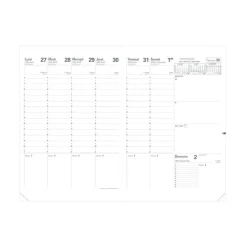 Quo Vadis - Agenda 16 mois - 2026-2027 - Planning SD - Semainier Planning - Français - Club - Rouge - 16 mois de septembre à décembre - 18x24 cm - Papier Clairefontaine blanc - Fabrication française