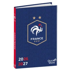 Quo Vadis - Agenda année scolaire - 2026-2027 - Eurotextagenda - Journalier - Multilingue - FFF - 12 mois de août à juillet - 12x17 cm - Papier Clairefontaine blanc - Fabrication française