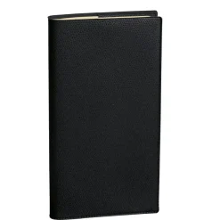Quo Vadis - Agenda année scolaire - Spiralé - 2026-2027 - Italsept S Prestige - Semainier Horizontal - Français - Impala - Noir - 13 mois de août à août - 8,8x17 cm