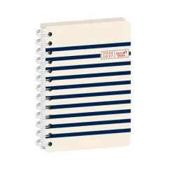 Quo Vadis - Agenda année scolaire - Spiralé - 2026-2027 - Eurotextagenda S - Journalier - Multilingue - Egeo - Multicolore - 12 mois de août à juillet - 12x17 cm