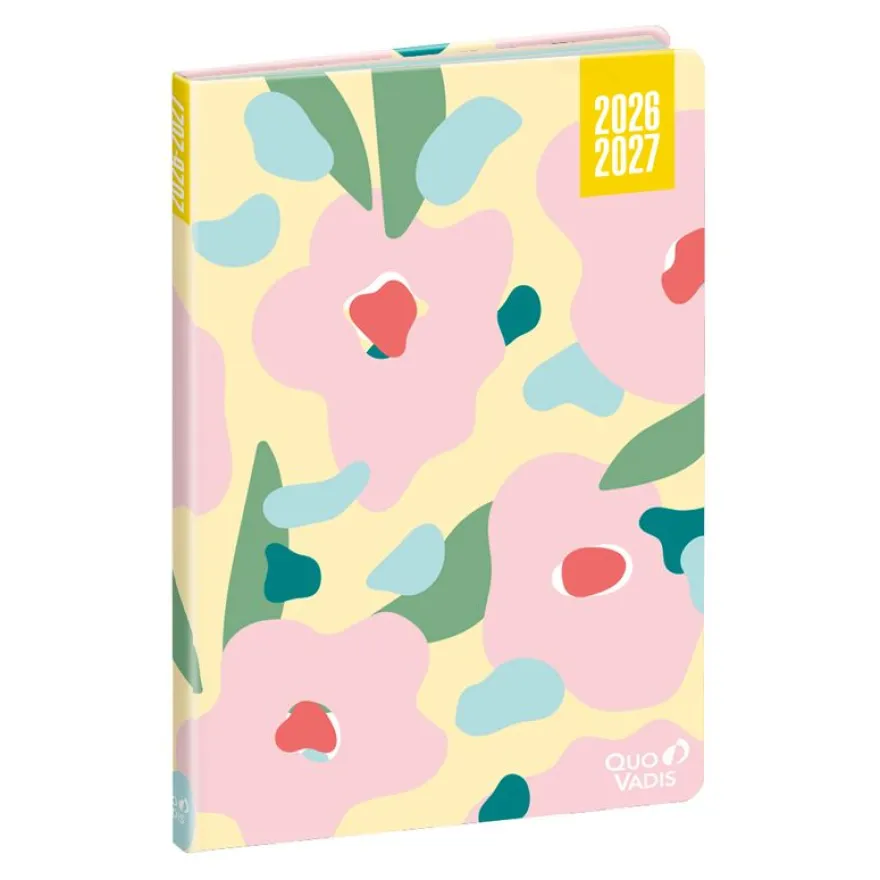Quo Vadis - Agenda année scolaire - 2026-2027 - Hebdocolor 21 - Semainier Horizontal - Français - Canopy - Multicolore - 12 mois de août à juillet - 15x21 cm
