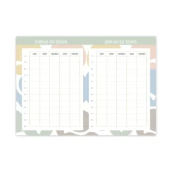 Quo Vadis - Agenda année scolaire - 2026-2027 - Hebdocolor 21 - Semainier Horizontal - Français - Canopy - Multicolore - 12 mois de août à juillet - 15x21 cm