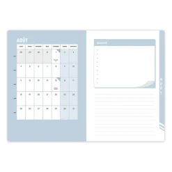 Quo Vadis - Agenda année scolaire - 2026-2027 - Hebdocolor 21 - Semainier Horizontal - Français - Canopy - Multicolore - 12 mois de août à juillet - 15x21 cm