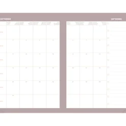 Quo Vadis - Agenda année scolaire - 2026-2027 - Ministre Septembre Color - Semainier Planning - Multilingue - Festy - Rose - 13 mois de août à août - 16x24 cm