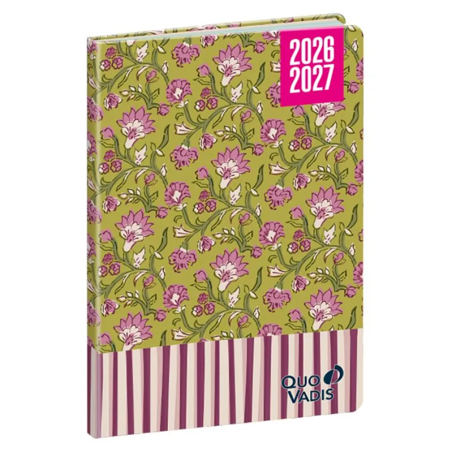 Quo Vadis - Agenda année scolaire - 2026-2027 - Hebdocolor 15 - Semainier Horizontal - Français - Canopy - Multicolore - 12 mois de août à juillet - 10x15 cm