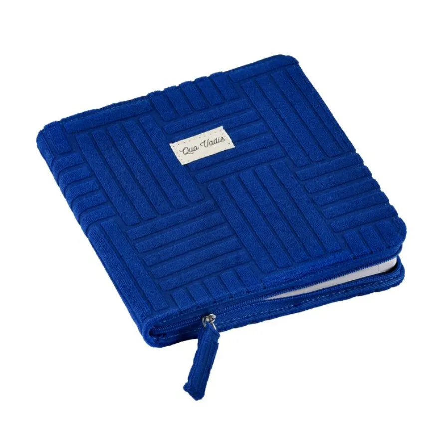 Quo Vadis - Agenda année scolaire - 2026-2027 - Exécutif Septembre Color - Semainier Planning - Multilingue - Théa - Bleu - 13 mois de août à août - 16x16 cm - Papier Clairefontaine blanc
