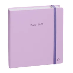 Quo Vadis - Agenda année scolaire - 2026-2027 - Exécutif Septembre Color - Semainier Planning - Multilingue - Pastel - Violet - 13 mois de août à août - 16x16 cm
