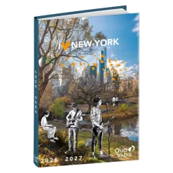 Quo Vadis - Agenda année scolaire - Eurotextagenda - Journalier - Multilingue - Cities NYC - Multicolore - 12 mois de août à juillet - 12x17 cm