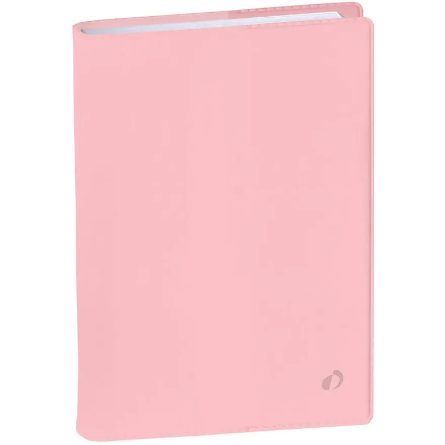 Quo Vadis - Agenda année scolaire - 2026-2027 - Eurotextagenda - Journalier - Multilingue - Porcellana - Rose - 12 mois de août à juillet - 12x17 cm