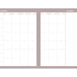 Quo Vadis - Agenda année scolaire - 2026-2027 - Universitaire Color - Semainier Planning - Multilingue - Andrea - Gris - 13 mois de août à août - 10x15 cm