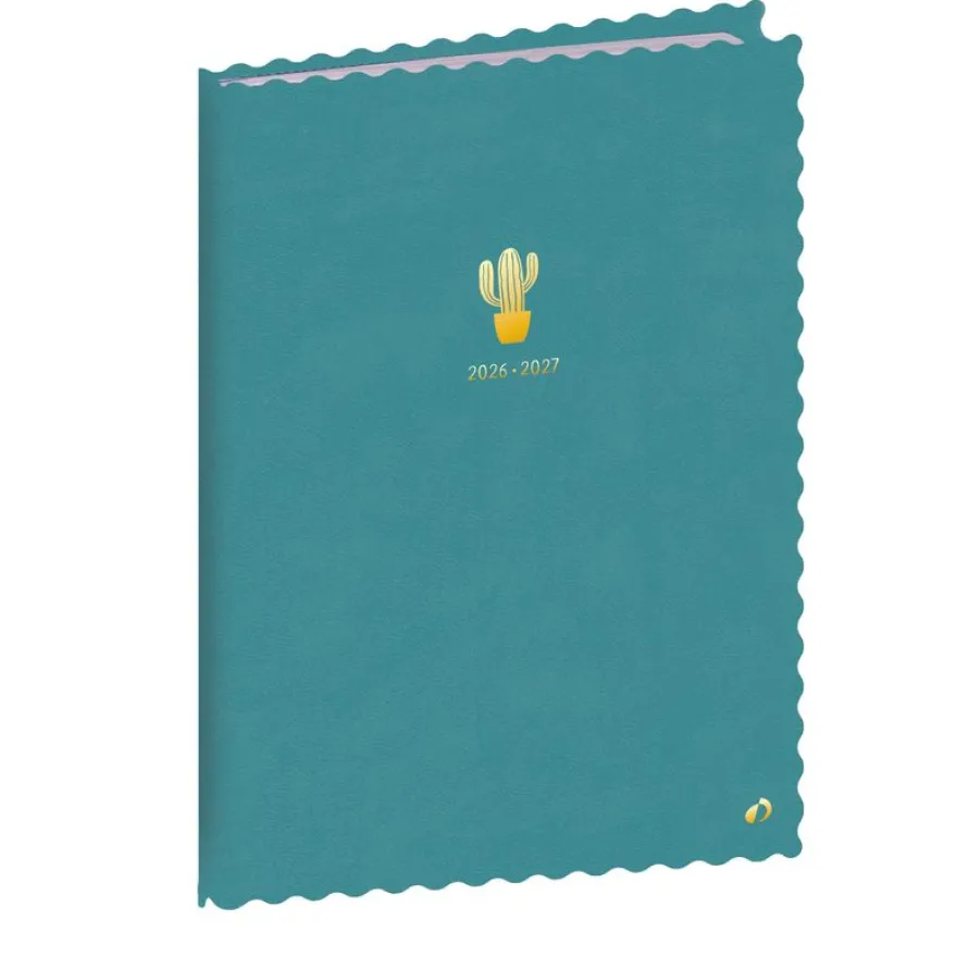 Quo Vadis - Agenda année scolaire - 2026-2027 - Ministre Septembre Color - Semainier Planning - Multilingue - Festy - Vert - 13 mois de août à août - 16x24 cm