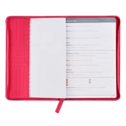 Quo Vadis - Agenda année scolaire - 2026-2027 - Ministre Septembre Color - Semainier Planning - Multilingue - Théa - Rose - 13 mois de août à août - 16x24 cm - Papier Clairefontaine blanc