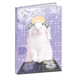 Quo Vadis - Agenda année scolaire - 2026-2027 - Eurotextagenda - Journalier - Multilingue - Mes potes à pattes mignons - Multicolore - 12 mois de août à juillet - 12x17 cm