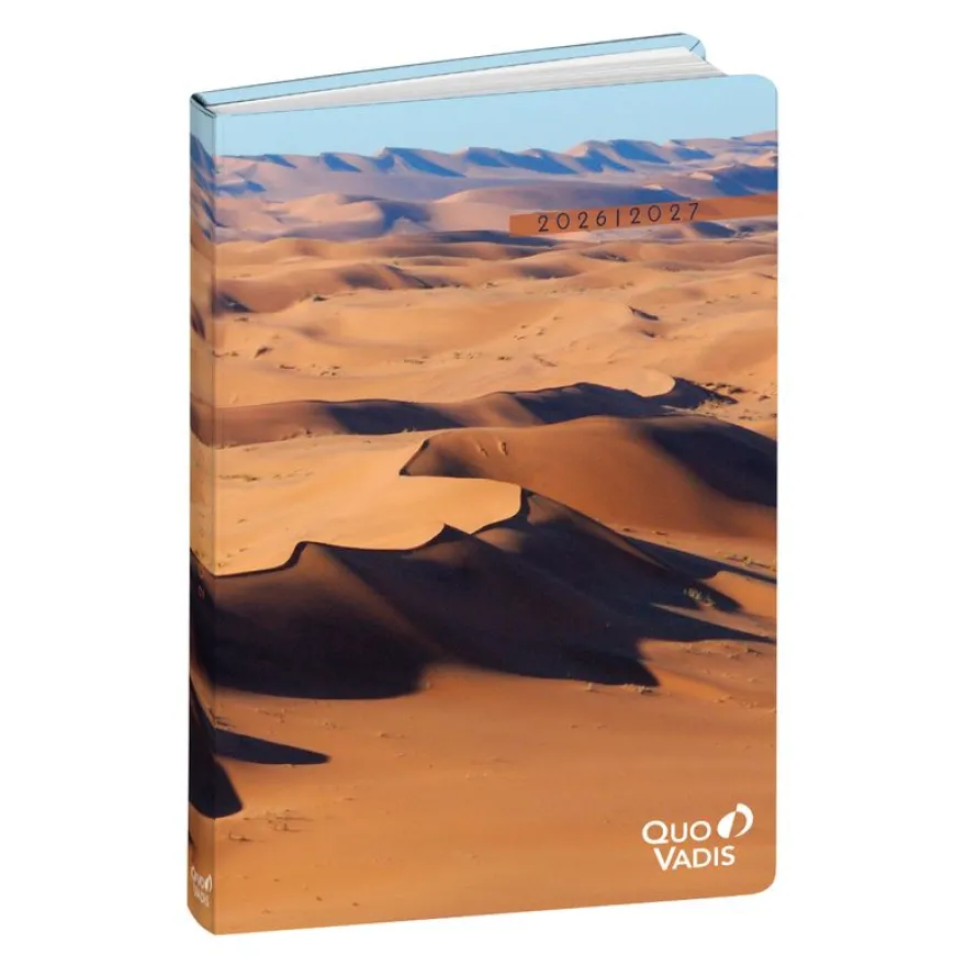 Quo Vadis - Agenda année scolaire - 2026-2027 - Eurotextagenda Recyclé - Journalier - Multilingue - Respire - 12 mois de août à juillet - 12x17 cm