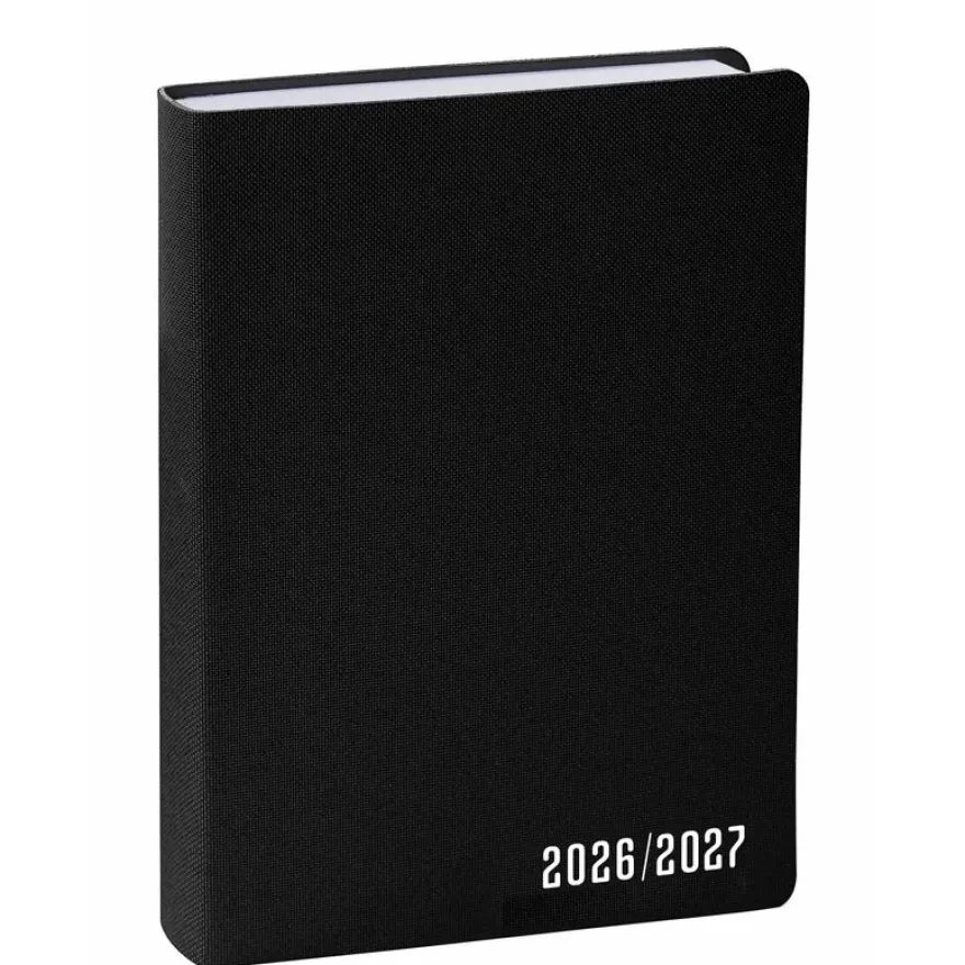 Quo Vadis - Agenda année scolaire - 2026-2027 - Eurotextagenda 15 - Journalier - Multilingue - Galaxy - Noir - 12 mois de août à juillet - 10x15 cm
