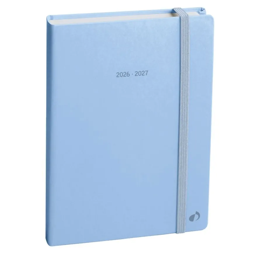 Quo Vadis - Agenda année scolaire - 2026-2027 - Eurotextagenda - Journalier - Multilingue - Pastel - Blanc - 12 mois de août à juillet - 12x17 cm - Papier Clairefontaine blanc - Fabrication française
