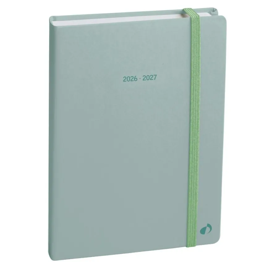 Quo Vadis - Agenda année scolaire - 2026-2027 - Eurotextagenda - Journalier - Multilingue - Pastel - Blanc - 12 mois de août à juillet - 12x17 cm - Papier Clairefontaine blanc - Fabrication française
