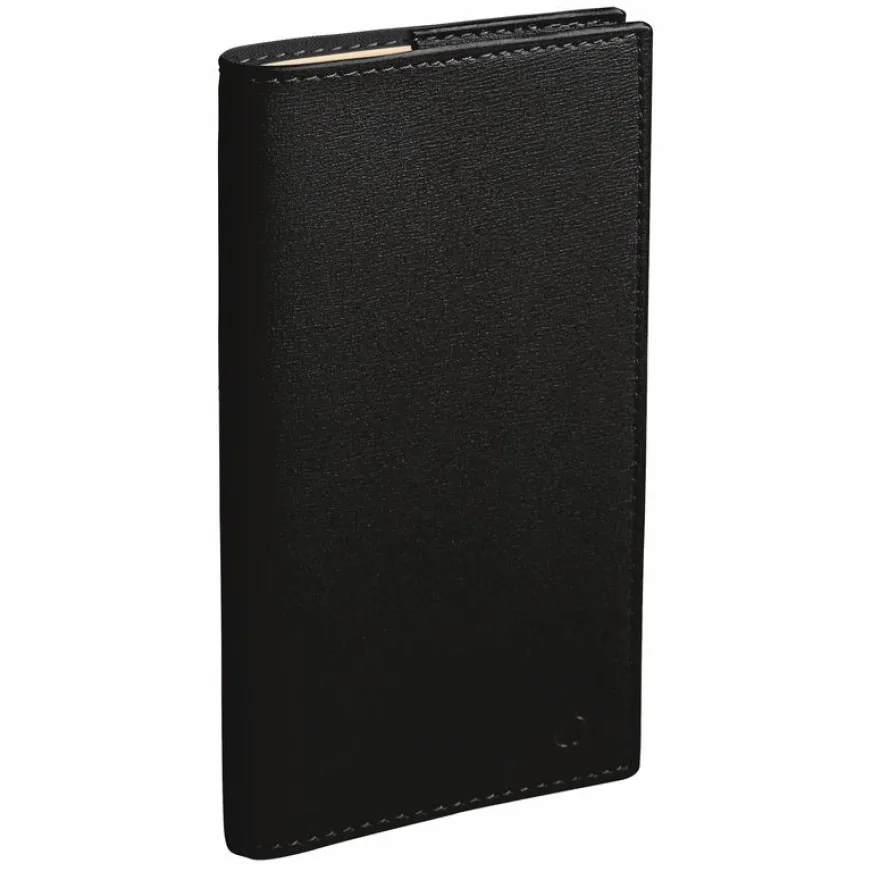 Quo Vadis - Agenda année scolaire - Spiralé - 2026-2027 - Italsept S Prestige - Semainier Horizontal - Français - Soho - Noir - 13 mois de août à août - 8,8x17 cm