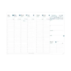 Quo Vadis - Agenda année scolaire - 2026-2027 - Eu 09/09 - Semainier Planning - Français - Impala - Rouge - 13 mois de août à août - 21x29,7 cm - Papier Clairefontaine blanc - Fabrication française