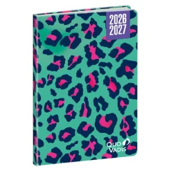 Quo Vadis - Agenda année scolaire - 2026-2027 - Hebdocolor 15 - Semainier Horizontal - Français - Canopy - Multicolore - 12 mois de août à juillet - 10x15 cm