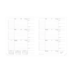 Quo Vadis - Agenda enseignant - 2026-2027 - Le Principal - Semainier Horizontal - Français - Impala - Noir - 13 mois de août à août - 18x24 cm - Papier Clairefontaine blanc - Fabrication française