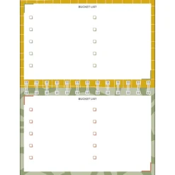 Quo Vadis - Agenda perpétuel - Spiralé - Semainier Horizontal - Français - Eterny - Multicolore - Perpétuel - 12x17 cm - Papier Clairefontaine blanc - Fabrication française