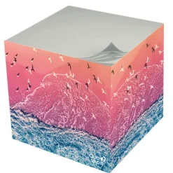 Quo Vadis - Bloc cube - Fantaisie - Multicolore - 9x9x8 cm - Papier Clairefontaine blanc - Fabrication française