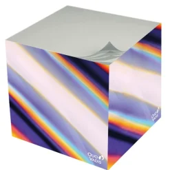 Quo Vadis - Bloc cube - Iconique - Multicolore - 9x9x8 cm - Papier Clairefontaine blanc - Fabrication française