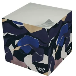Quo Vadis - Bloc cube - Iconique - Multicolore - 9x9x8 cm - Papier Clairefontaine blanc - Fabrication française