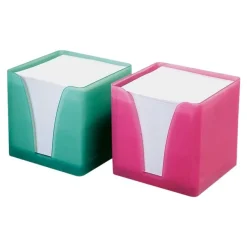 Quo Vadis - Bloc Cube avec support plexi - blanc