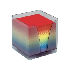 Quo Vadis - Bloc Cube avec support plexi - arc en ciel