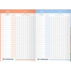 Quo Vadis - Cahier de textes - Français - Barcelona - Journalier - 15x21 cm - Papier Clairefontaine blanc - Fabrication française