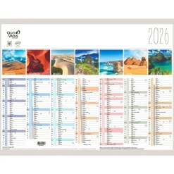 Quo Vadis - Calendrier Fantaisie - 13 mois - 55 X 40,5 cm - Terre