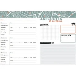 Quo Vadis - Carnet de bonnes adresses - Français - Carnets thématiques - Blanc - 15x21 cm - Papier Clairefontaine blanc - Fabrication française