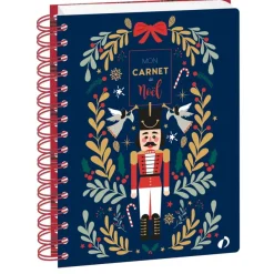 Quo Vadis - Carnet de Noël - Spiralé - Français - Carnets thématiques - Blanc - Perpétuel - 15x21 cm - Papier Clairefontaine blanc - Fabrication française