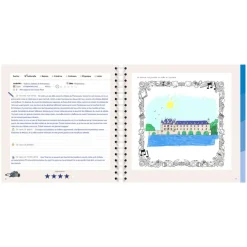 Quo Vadis - Carnet de sorties - Spiralé - Français - Carnets thématiques - Multicolore - 24x24 cm - Papier Clairefontaine blanc - Fabrication française