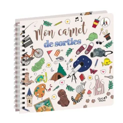 Quo Vadis - Carnet de sorties - Spiralé - Français - Carnets thématiques - Multicolore - 24x24 cm - Papier Clairefontaine blanc - Fabrication française