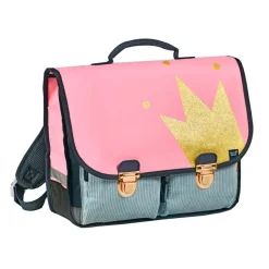 Quo Vadis - Cartable scolaire - Louise & Arthur - 38x30x14 cm - Toile (polyester) - 2 compartiment(s) - Avec bretelles et poignée