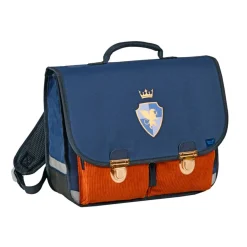 Quo Vadis - Cartable scolaire - Louise & Arthur - 38x30x14 cm - Toile (polyester) - 2 compartiment(s) - Avec bretelles et poignée