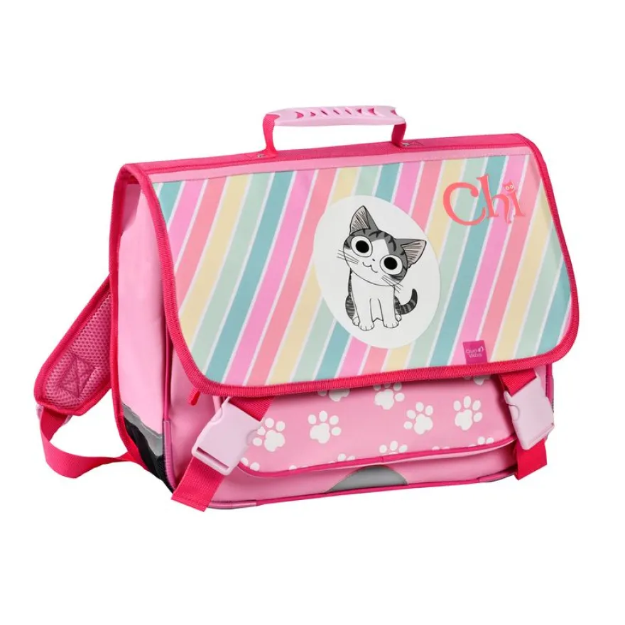 Quo Vadis - Cartable scolaire - Chi - 38x30x14 cm - Toile (polyester) - 3 compartiment(s) - Avec bretelles et poignée