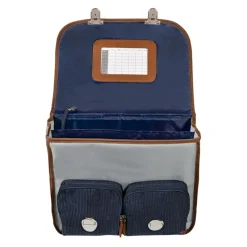 Quo Vadis - Cartable scolaire - Louise & Arthur - Multicolore - 38x30x14 cm - Toile (polyester) - 2 compartiment(s) - Avec bretelles et poignée