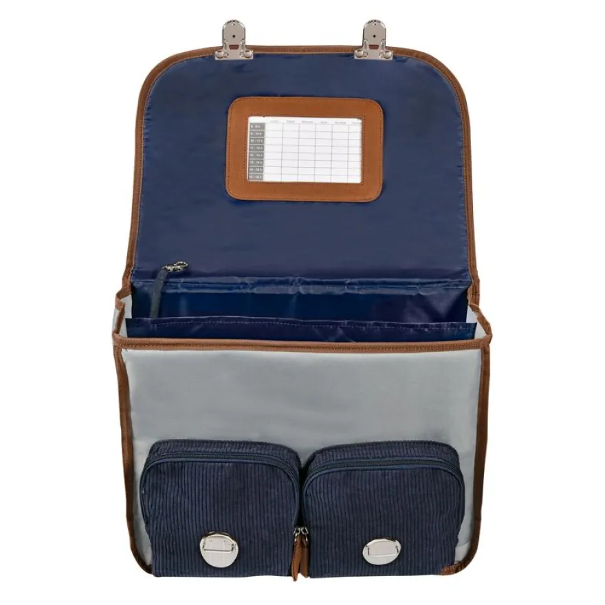 Quo Vadis - Cartable scolaire - Louise & Arthur - Multicolore - 38x30x14 cm - Toile (polyester) - 2 compartiment(s) - Avec bretelles et poignée