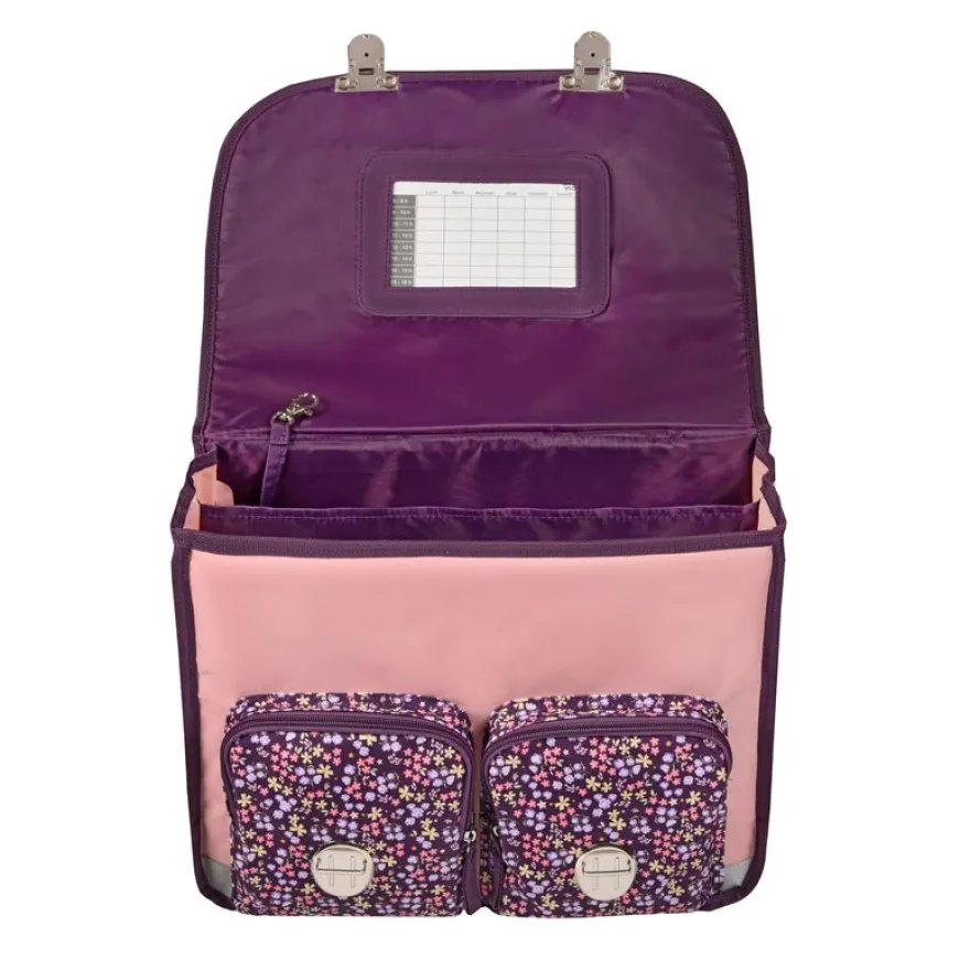 Quo Vadis - Cartable scolaire - Louise & Arthur - Multicolore - 38x30x14 cm - Toile (polyester) - 2 compartiment(s) - Avec bretelles et poignée