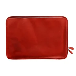 Quo Vadis - Housse ordinateur - Satiny - Rouge - 37x26x1,5 cm - Cuir pleine fleur de vachette - 1 compartiment(s)