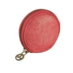 Quo Vadis - Porte-monnaie - Ronde - Julo - 9x9x4 cm - Cuir de vachette suédé - 1 compartiment(s)