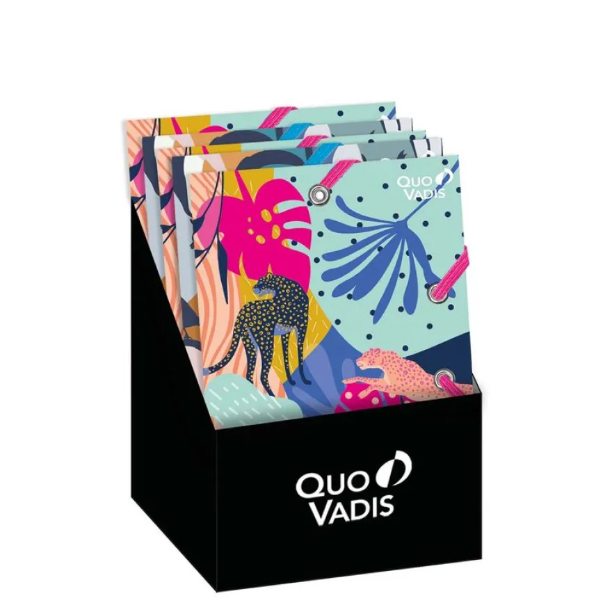 Quo Vadis - Présentoir chemise carton mini Jungle par 25 - Jungle spirit - 16,7x13,3x6,5 cm