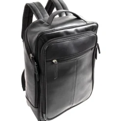 Quo Vadis - Sac à dos - Rangers - Noir - 43x30x14 cm - Cuir pleine fleur de buffle - 2 compartiment(s) - Avec bretelles et poignée