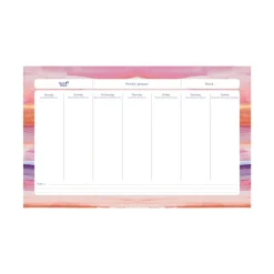 Quo Vadis - Sous-main perpétuel à feuillets - Multilingue - Iconique - Multicolore - Perpétuel - 16,5x26,5 cm - Papier Clairefontaine blanc - Fabrication française